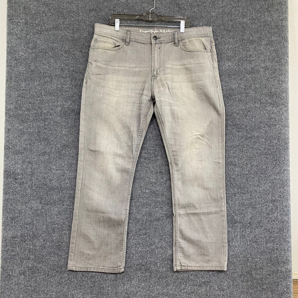 Jeans by Buffalo Spencer Slim Grey Denim Pants Mens 36x30